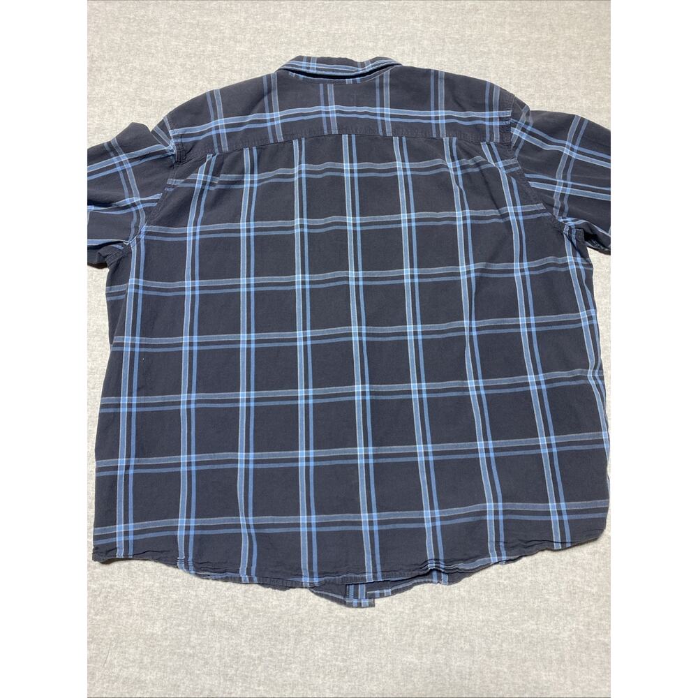 Carhartt Shirt Mens XXXL Blue Loose Plaid Chore Chamois Workwear Construction - Picture 6 of 9